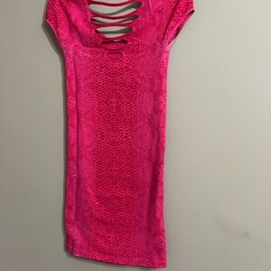 Bebe snake pattern dress.